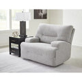 Wide Seat Power Recliner with Adjustable Headrest and USB Port