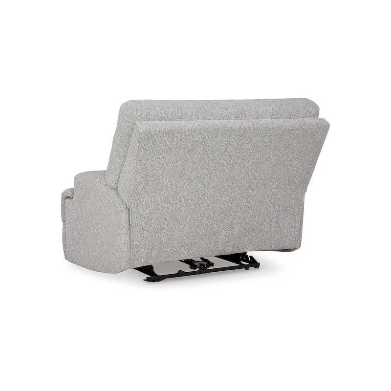 Wide Seat Power Recliner with Adjustable Headrest and USB Port