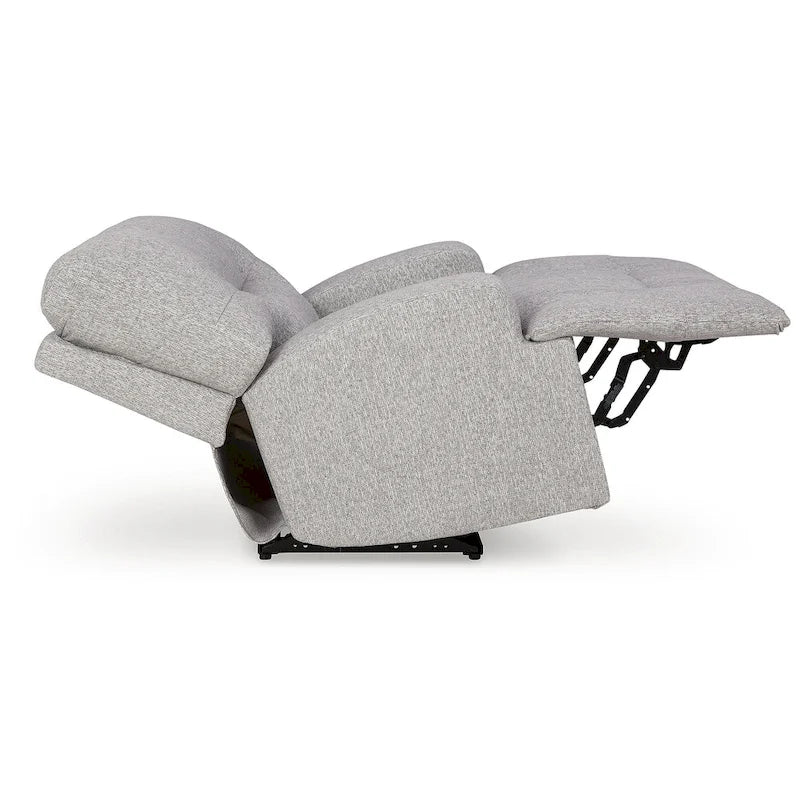 Wide Seat Power Recliner with Adjustable Headrest and USB Port