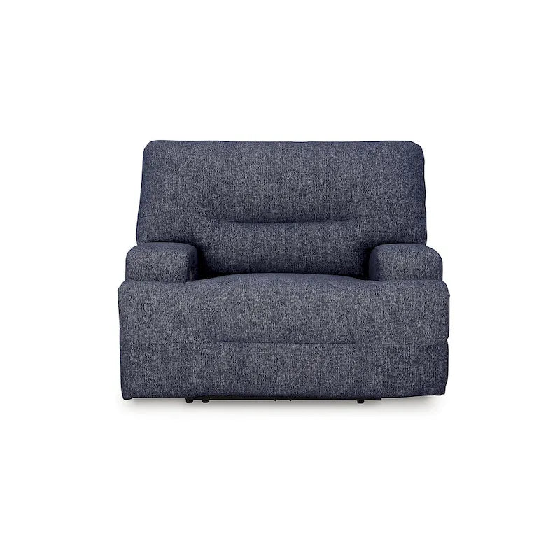 Wide Seat Power Recliner with Adjustable Headrest and USB Port