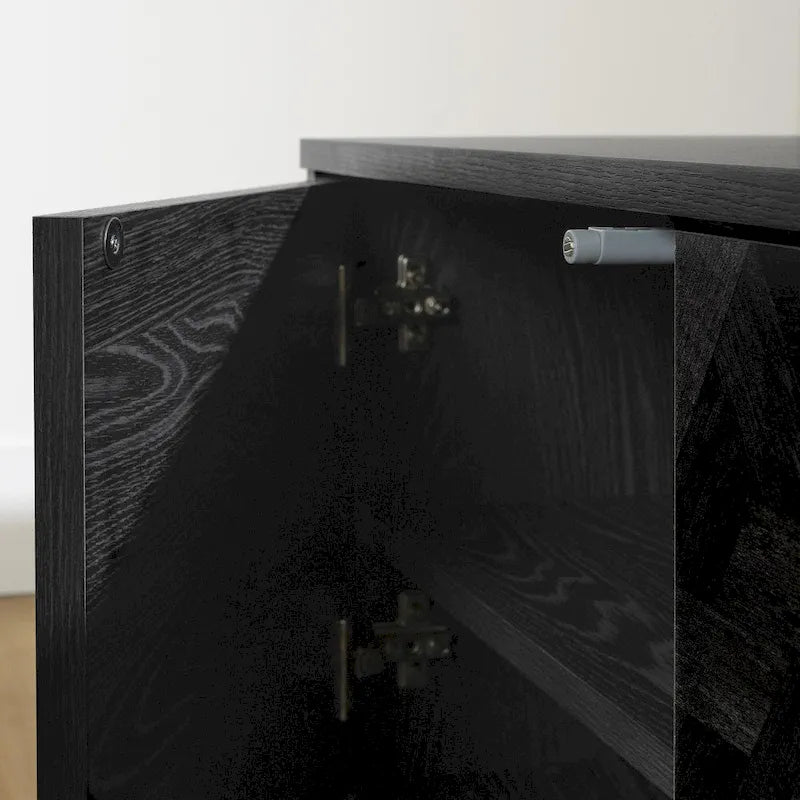 71-Inch Modern TV Stand with Touch-Open Doors and Cable Management