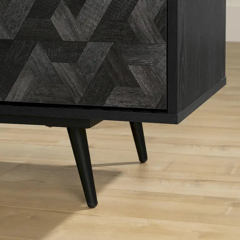 71-Inch Modern TV Stand with Touch-Open Doors and Cable Management