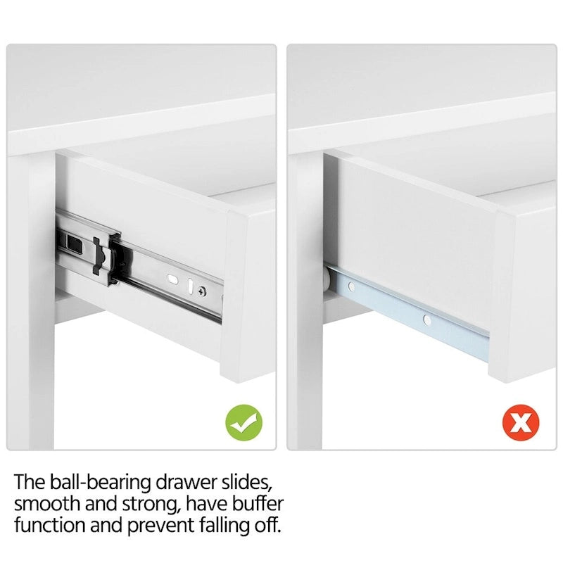X-Frame Console Table with Drawer and 2 Open Shelves