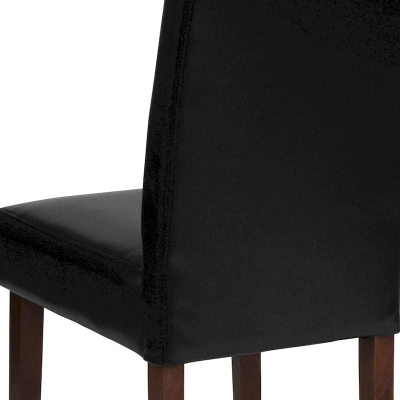 Mid-Century Tufted Parsons Accent Chair – High Panel Back