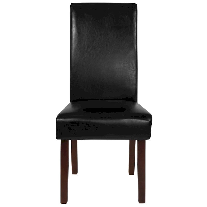 Mid-Century Tufted Parsons Accent Chair – High Panel Back