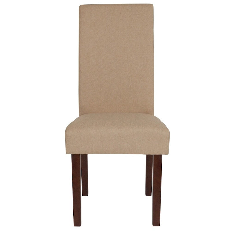 Mid-Century Tufted Parsons Accent Chair – High Panel Back