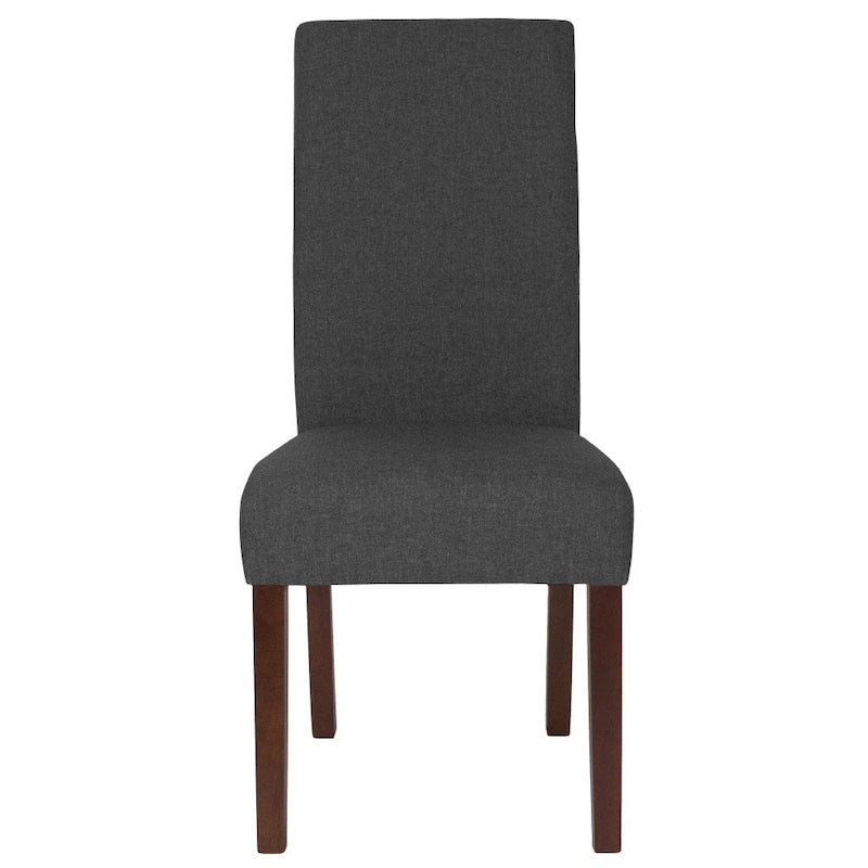 Mid-Century Tufted Parsons Accent Chair – High Panel Back