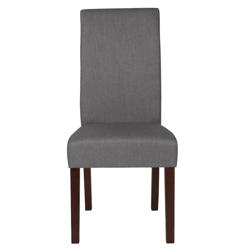 Mid-Century Tufted Parsons Accent Chair – High Panel Back