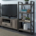 Floating Shelf Pier Unit with X-Back Accent