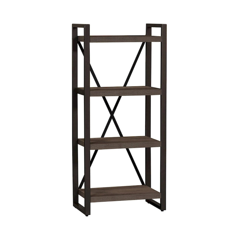 Floating Shelf Pier Unit with X-Back Accent