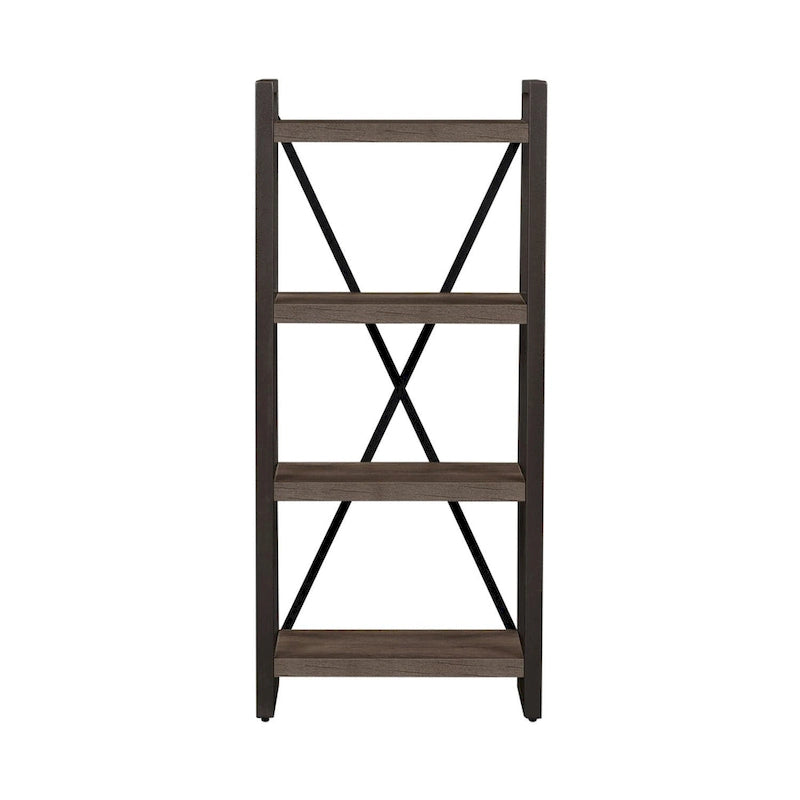 Floating Shelf Pier Unit with X-Back Accent