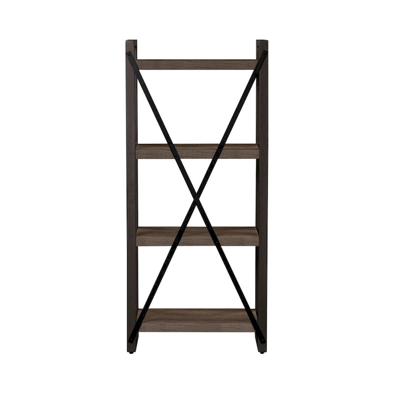 Floating Shelf Pier Unit with X-Back Accent