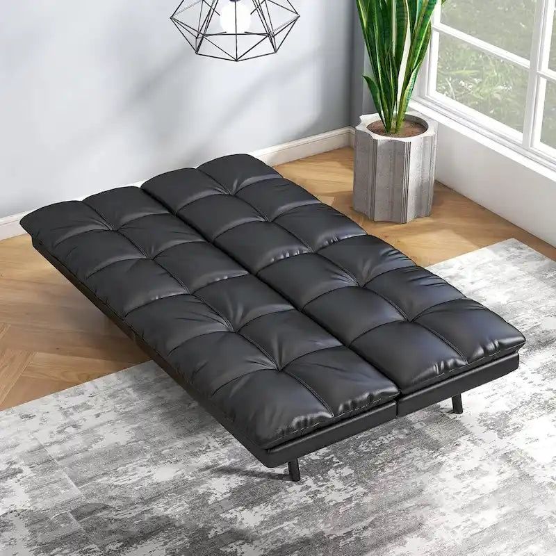 Umwandelbares Futon-Schlafsofa aus Memory-Schaumstoff – verstellbare Rücken- und Armlehnen