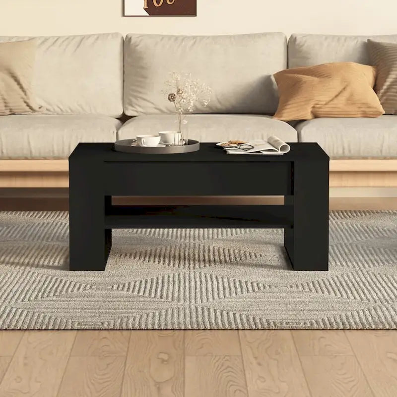 Tavolino da salotto moderno con ripiano portaoggetti