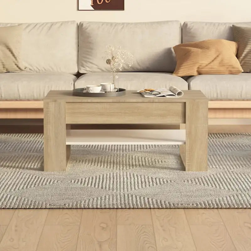 Tavolino da salotto moderno con ripiano portaoggetti