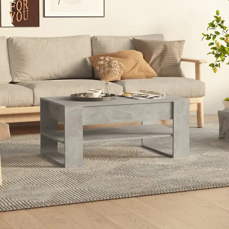 Tavolino da salotto moderno con ripiano portaoggetti
