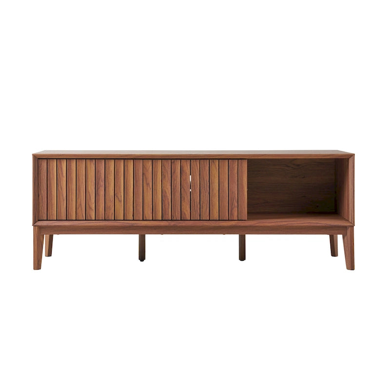 58" Sliding Door TV Stand with Storage – Fits TVs up to 65"