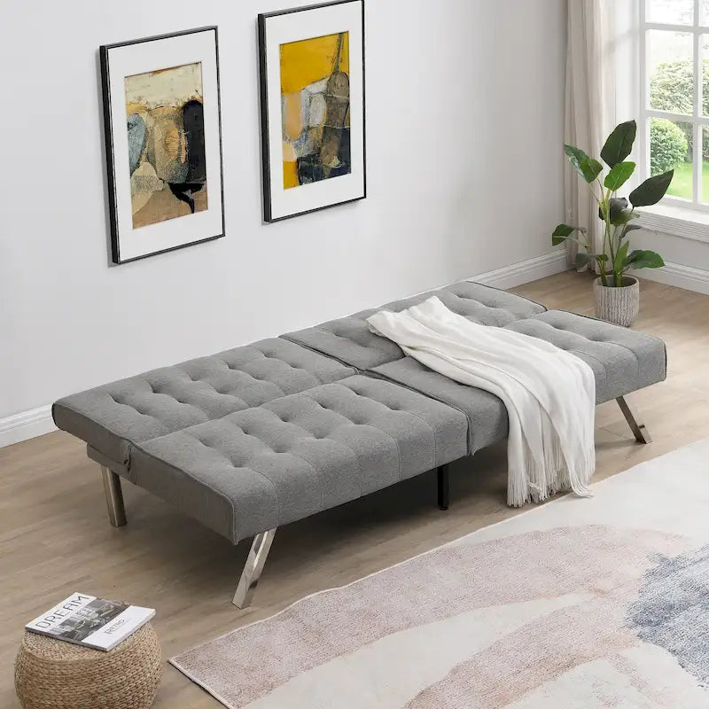 Schlafsofa aus Stoff mit verstellbarer Rückenlehne
