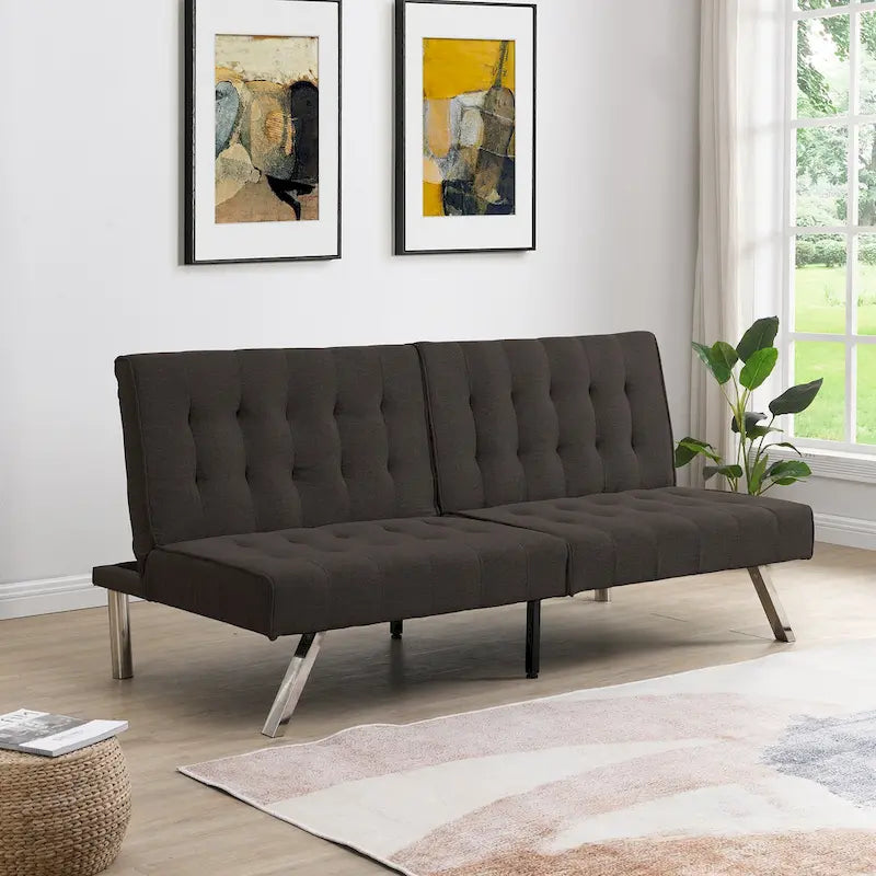 Schlafsofa aus Stoff mit verstellbarer Rückenlehne