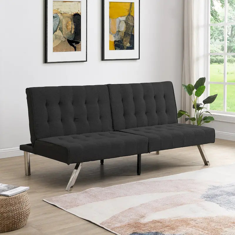 Schlafsofa aus Stoff mit verstellbarer Rückenlehne