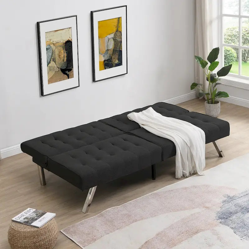 Schlafsofa aus Stoff mit verstellbarer Rückenlehne