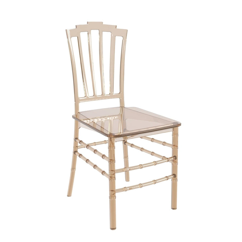 Modern Acrylic Dining Side Chair with Windsor Back