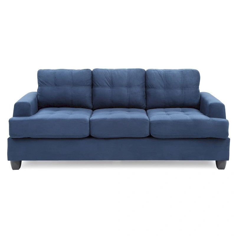 Kompaktes Sofa mit Steppung – Marineblau