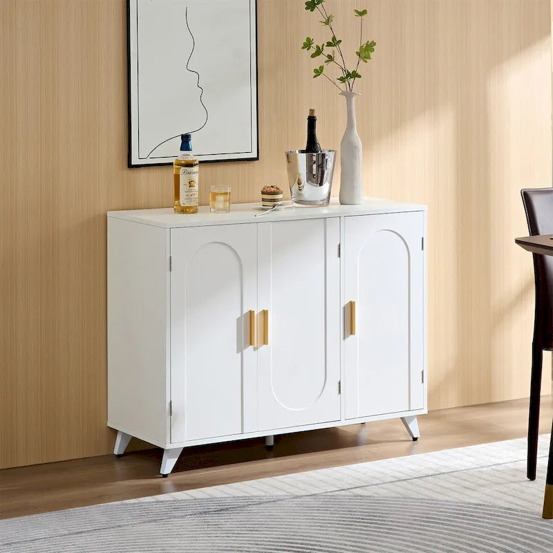 Credenza a buffet con 3 ante e ripiani regolabili