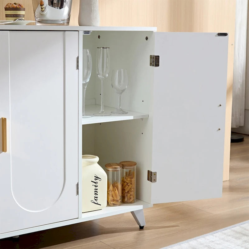 Sideboard mit 3 Türen, Buffetfunktion und verstellbaren Einlegeböden