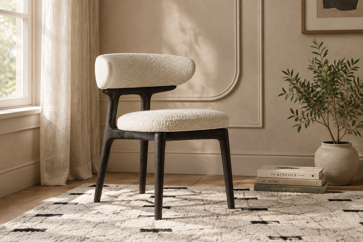 Teddy Boucle Chair - 3:2 Interior Scene